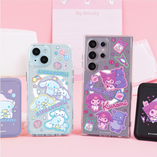Nhân vật Sanrio - ốp lưng từ tính họa tiết trong suốt tương thích với iphone 16 15 14 13 12 11 pro max s25 s24 s23 ultra plus