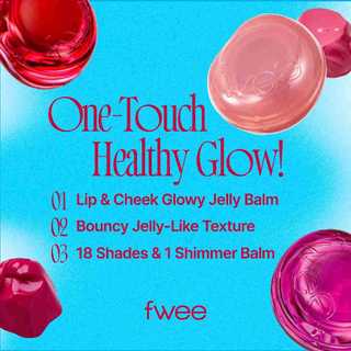 [fwee] Son Thạch Môi và Má — 19 Màu (4g) / Lip & Cheek Glowy Jelly Pot