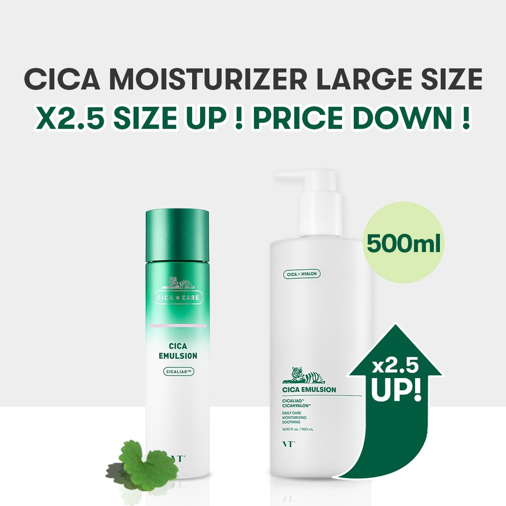 [Vt] Cica Toner 510ml & Emulsion 500ml Exclusive SET for Live [Flagship chính thức]