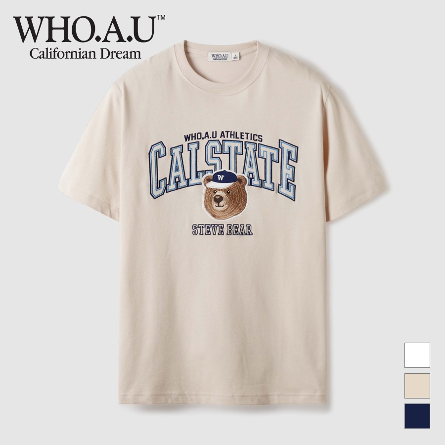 Ảnh Áo Thun Steve Campus Patch T-shirt Unisex Style | WHRPE2492U / WHRPE3792U 3