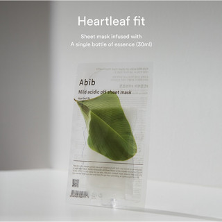 [Abib] Mặt nạ tấm pH axit nhẹ Heartleaf Fit 5P / 10P