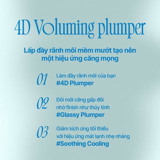 [fwee] Son Bóng 4D Làm Đầy Môi 4.8g / 4D Voluming Lip Plumper