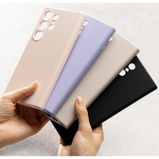 Ringke - Vỏ mềm phủ toàn bộ từ tính Silicon cho galaxy s24 s25 plus ultra (đen, hồng, hoa oải hương)