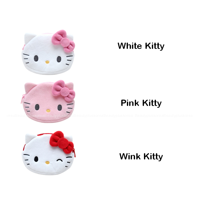 [Sanrio] Ví đựng tiền xu Kitty / Mymelody (Trắng, Hồng, Wink Kitty / Hồng, Xanh lam, Tím Mymelody)
