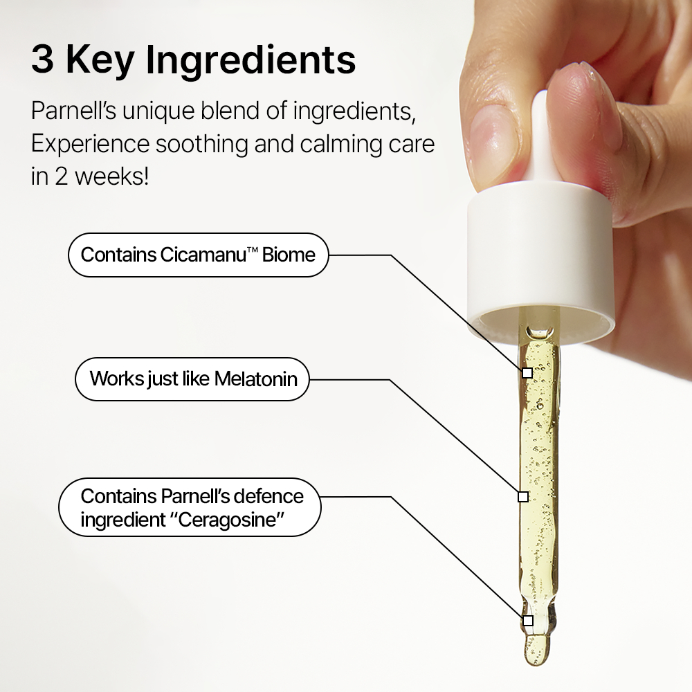 [Parnell Chính hãng] Tinh chất dịu hóa phục hồi chuyên sâu chiết xuất rau má, mật ong, Melatonin, hỗ trợ giảm mụn mờ thâm Parnell Cicamanu 92 Serum 30ml