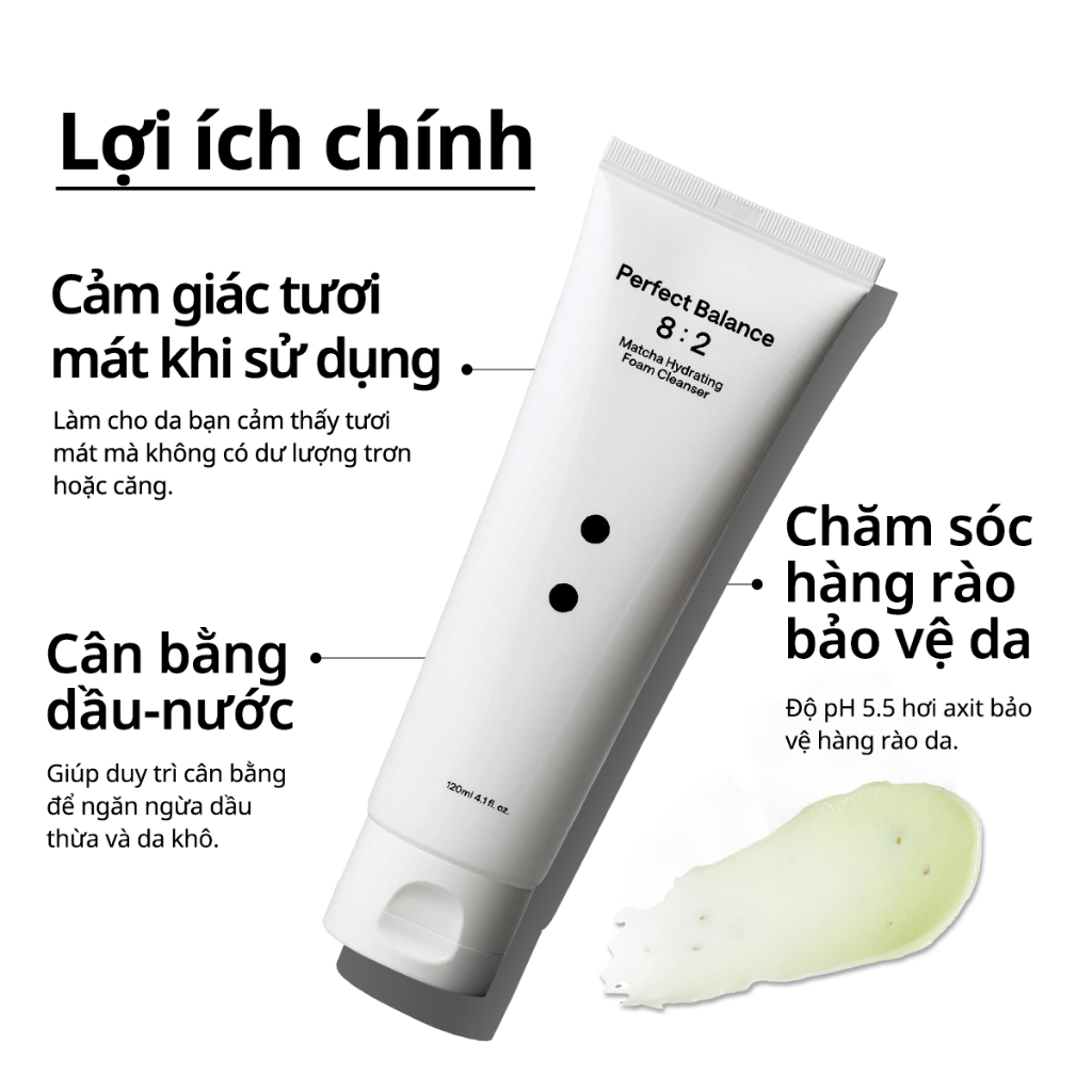 [B: LAB] Sữa rửa mặt tạo bọt Matcha 120ml