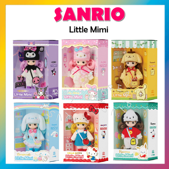 Sanrio Doll Little Mimi (mimiworld) bộ sưu tập sanrio (Kuromi Mymelody Pompompurin pochacco Cinnamoroll Kitty)