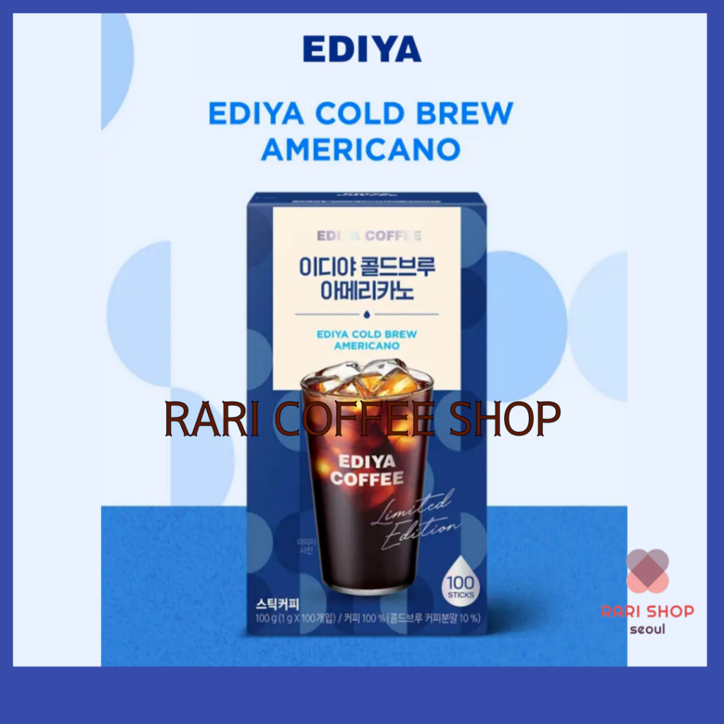 [Ediya] Ediya Cold Brew Americano (10T / 30T) KHÔNG CÓ HỘP Cà phê Hàn ...