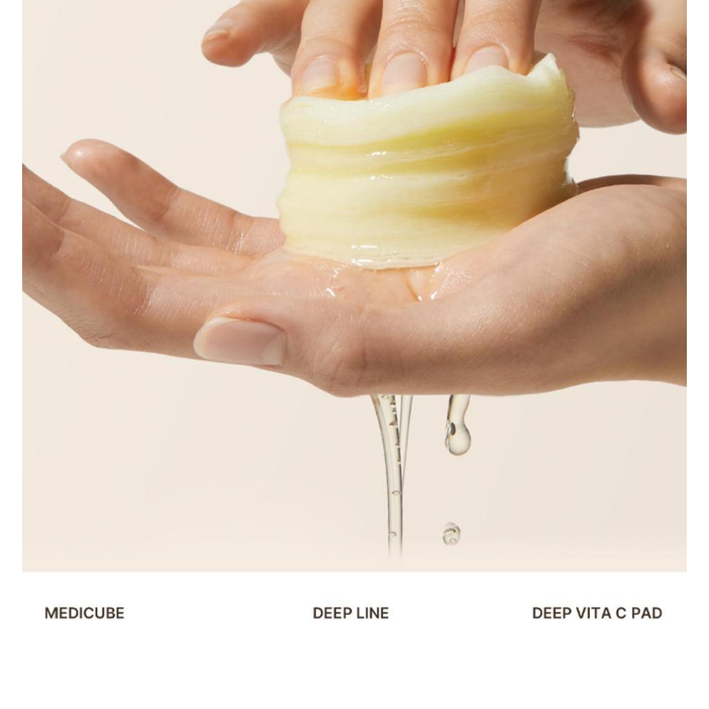 Medicube Deep Vita C Pad Phiên bản đôi - Toner pad làm trắng vết thâm & vùng sắc tố Hàn Quốc
