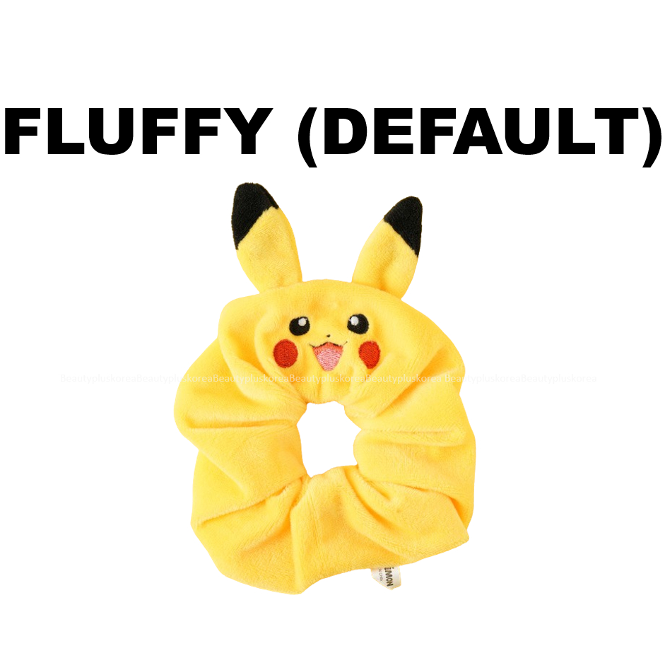 [Daiso] Dây buộc tóc Pokemon Pikachu (Vàng / Nâu / Lông Tơ)