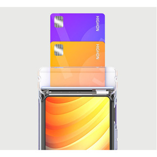 Hộp đựng thẻ bìa bản lề trong suốt có khe cắm từ tính cho vỏ galaxy z flip 6 5 / flip6