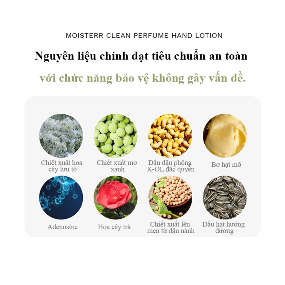 Sữa dưỡng ẩm hương hoa Moisterr Hand Lotion 50g làm mềm da tay, lưu hương nhiều giờ