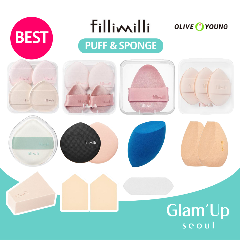 🇰🇷 [Fillimilli] Bộ sưu tập trang điểm Puff & Sponges - Mini Tapping ...
