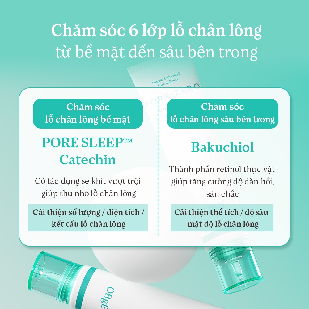 [OBgE Chính hãng] OBgE Pore Zero Oil Control Lotion 70ml Kiểm Soát Dầu, Da Mịn Thoáng, Hỗ Trợ Se Khít Lỗ Chân Lông