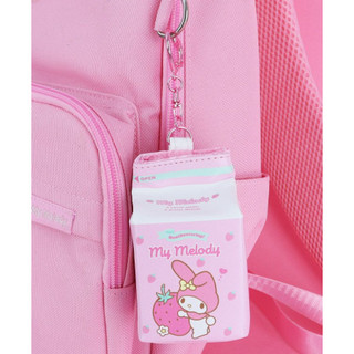 Sanrio Milk Kawaii Carton Túi đựng mỹ phẩm Móc khóa Cinnamoroll My Melody Hello Kitty