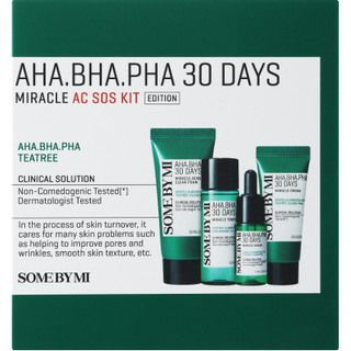 [Some By Mi] Bộ Kit Dưỡng Da AHA-BHA-PHA 30 Ngày – Miracle AC SOS Mini Set Cho Da Mụn & Nhạy Cảm