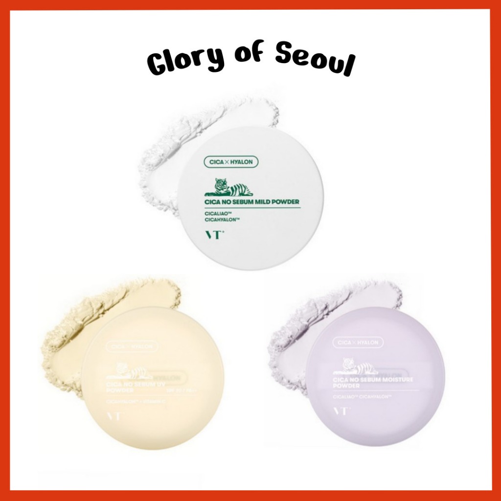 Vt Cosmetics Cica No Sebum Powder, 5g (3 Loại) Nhẹ / Ẩm / UV | Shopee ...