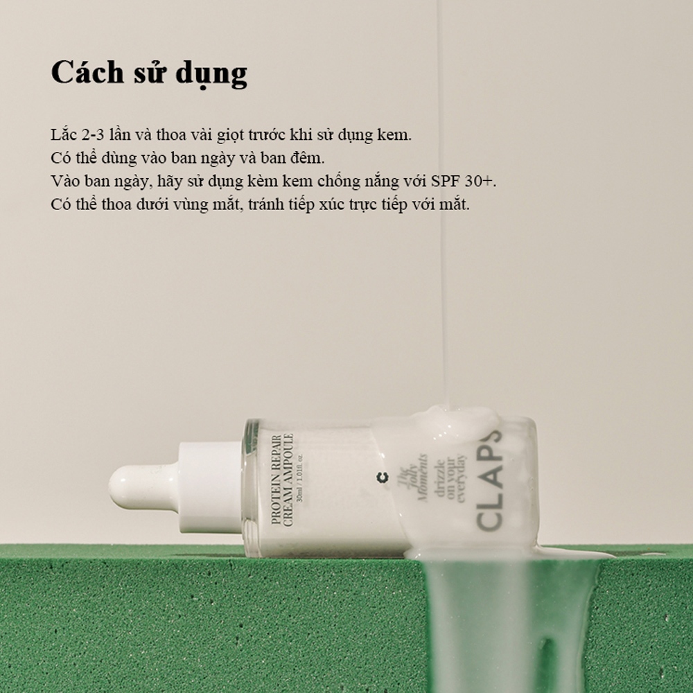 Kem protein phục hồi CLAPS Ampoule 30ml