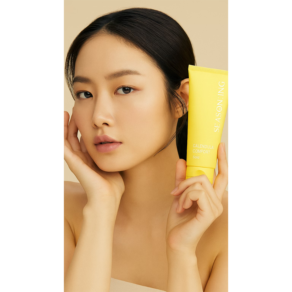 Calendula Cream | SEASON:ING Kem Dưỡng Hoa Cúc 80ml | Niacinamide Ceramide Da Nhạy Cảm K-Beauty