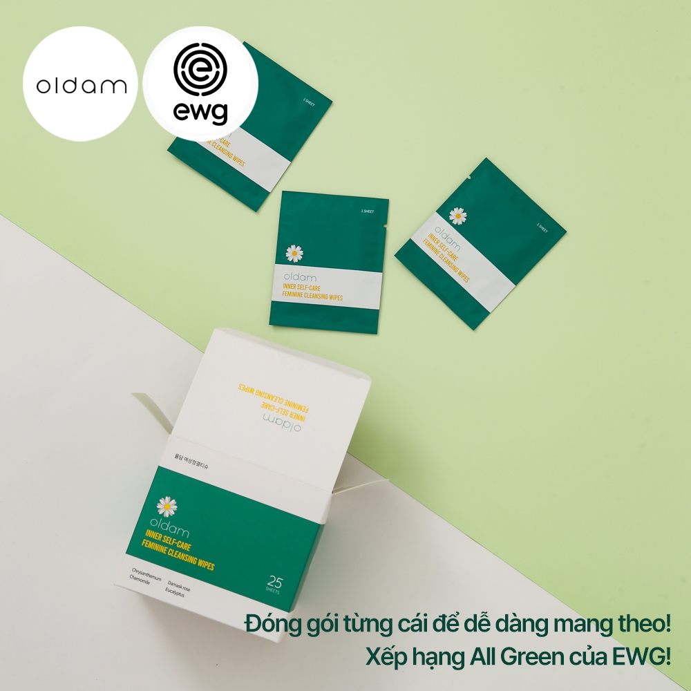 Khăn giấy vệ sinh phụ nữ Oldam 25 tờ x 2 hộp