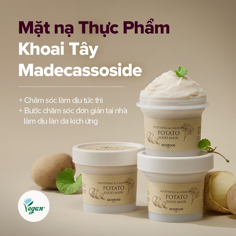 Review Mặt Nạ SKINFOOD Khoai Tây 120g: Làm Dịu, Làm Mát & Sáng Da Hiệu Quả