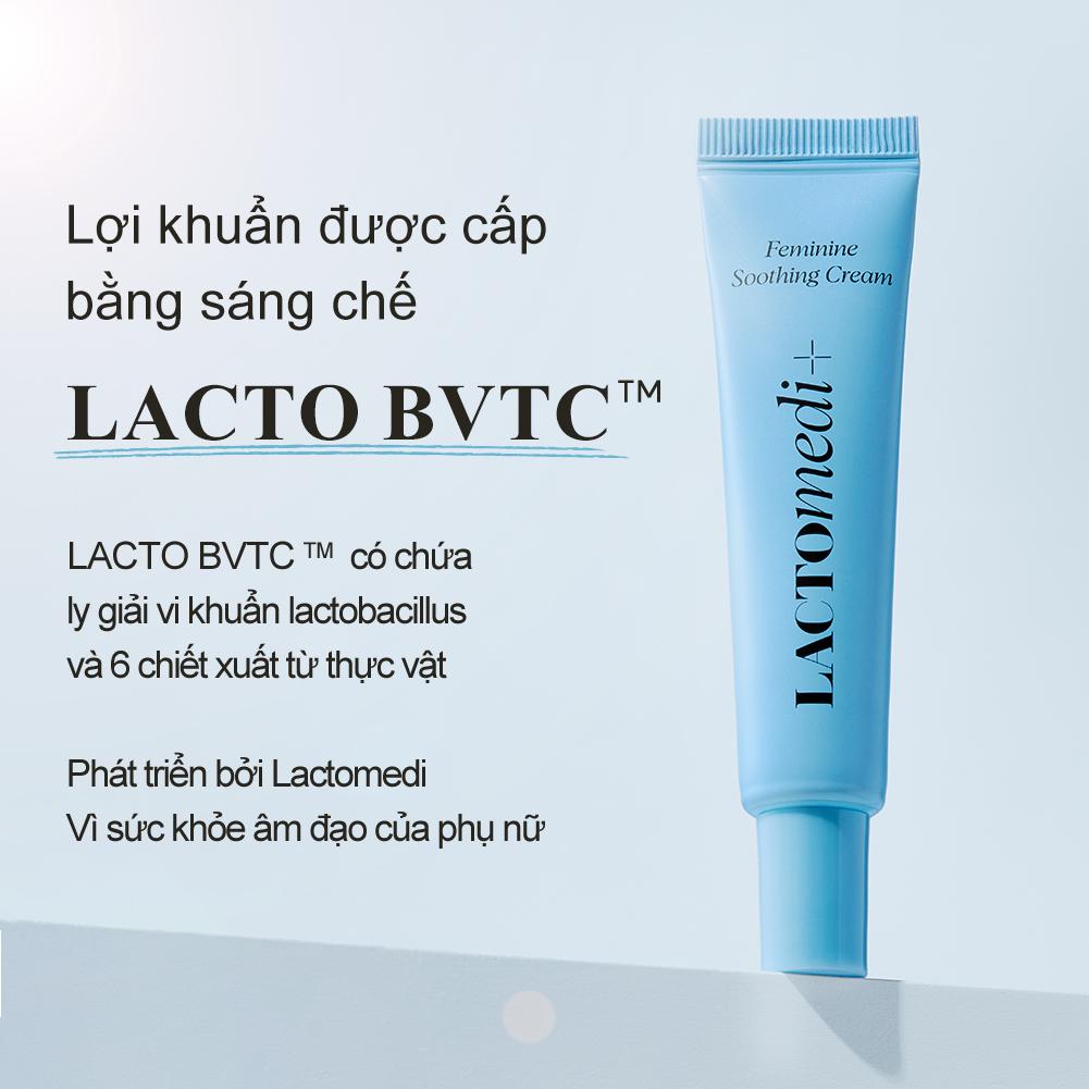 [Lactomedi Official] KEM DƯỠNG VÙNG KÍN 15ml | KEM BÔI LÀM DỊU VÙNG DA BỊ MẨN ĐỎ & KÍCH ỨNG