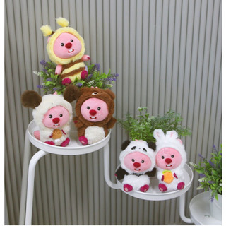 [Xác thực] Zanmang Loopy Trang phục động vật Đồ chơi nhồi bông sang trọng 15cm