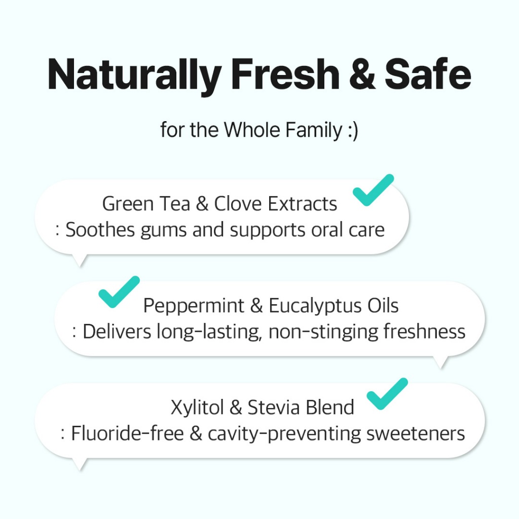 Kem đánh răng Probiotic Liveorals PureBreath 80g | Loại bỏ vi khuẩn 99,9% | Tươi mát 13 giờ | Không chứa Fluoride