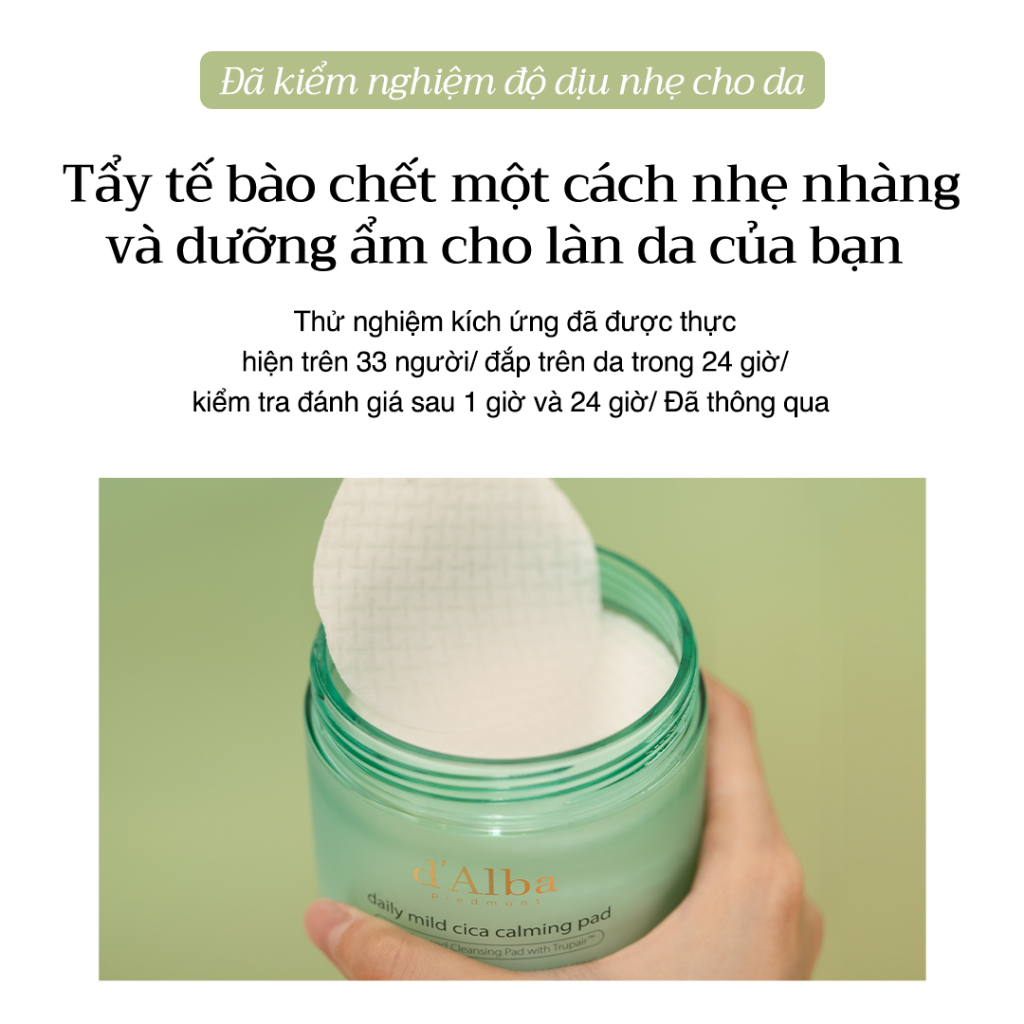 Ảnh Toner Pad rau má cấp ẩm và tẩy da chết dịu nhẹ hàng ngày (50 miếng,165ml) 3