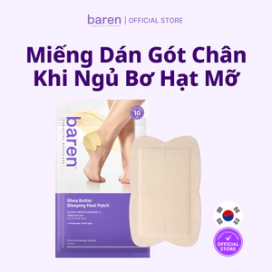 Miếng dán gót chân khi ngủ Bơ Hạt Mỡ [Siêu dưỡng ẩm, chân nắc nẻ, chăm sóc bàn chân]