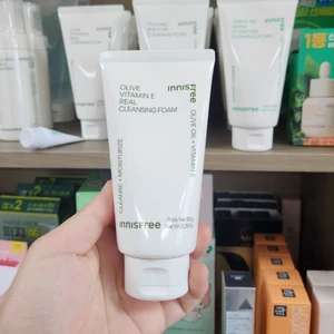 Olive Vitamin E Real Cleaning Foam 150g, chăm sóc da Hàn Quốc, Làm đẹp