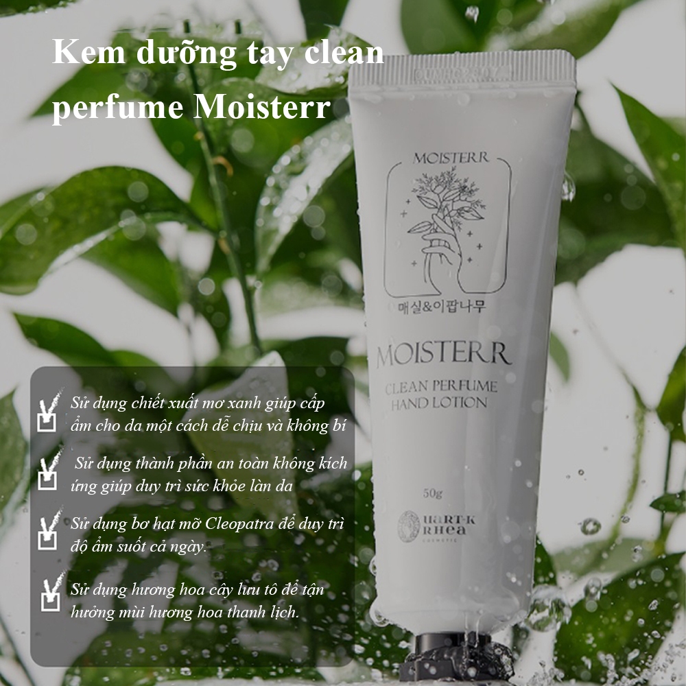 Sữa dưỡng ẩm hương hoa Moisterr Hand Lotion 50g làm mềm da tay, lưu hương nhiều giờ