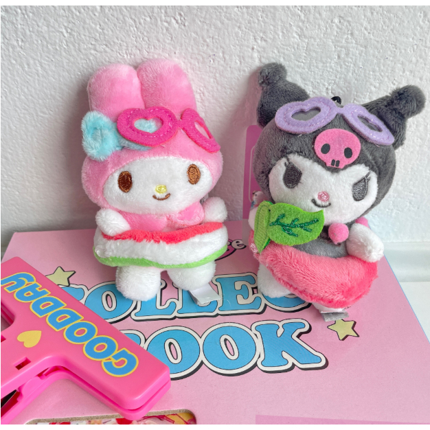 [SANRIO] Túi du lịch sang trọng có ống mùa hè Charm 8cm (Mymelody / Kuromi / HelloKitty / Pompompurin / Cinnamoroll / Pochacco) nhẫn bơi phổ biến thuộc da sanrio bạn bè