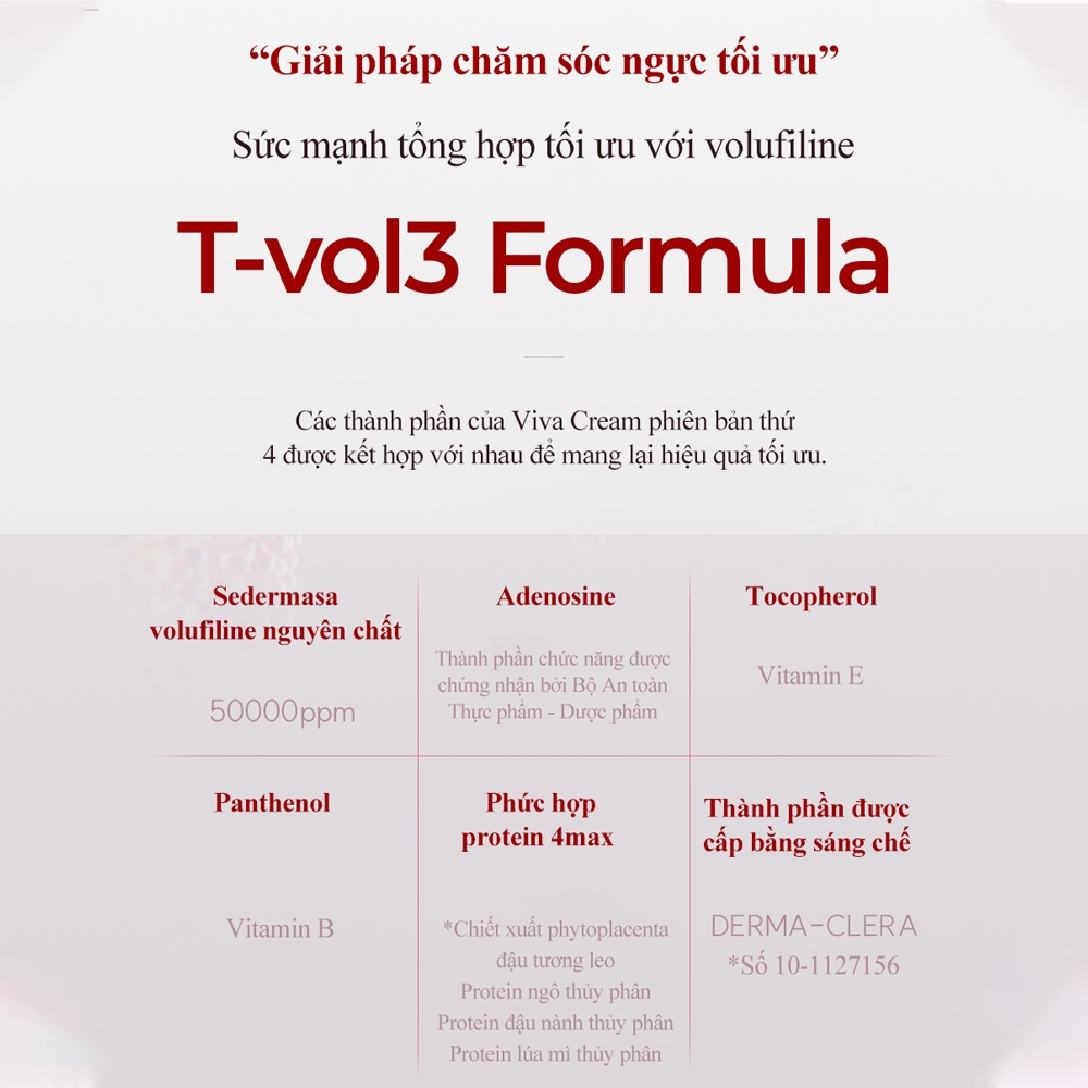 Kem Dưỡng Nở Ngực Viva, lọ 100ml khắc phục chảy, xệ, làm căng da, nâng ngực