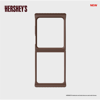 Ốp lưng Hershey 's Kiss X Samsung flipsuit cho galaxy z flip6 / flip 6 zflip6 màu nâu hồng