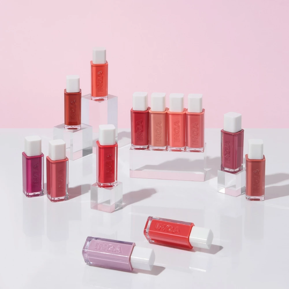 Swatch Son Tint Inga GLASSY trên môi