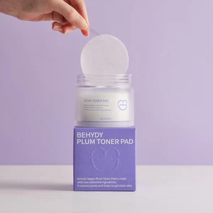 Toner dạng miếng BEHYDY nước hoa hồng, làm sạch lỗ chân lông, tẩy da chết, thuần chay 60 tờ