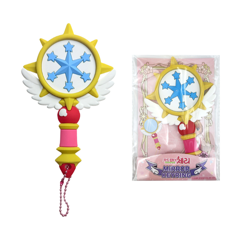 [Cardcaptor Sakura] Túi Gương Charm 15cm bagkeyring Niêm Phong Cây Đũa Phép / Cây Đũa Phép Giấc Mơ / Cây Đũa Phép Ngôi Sao