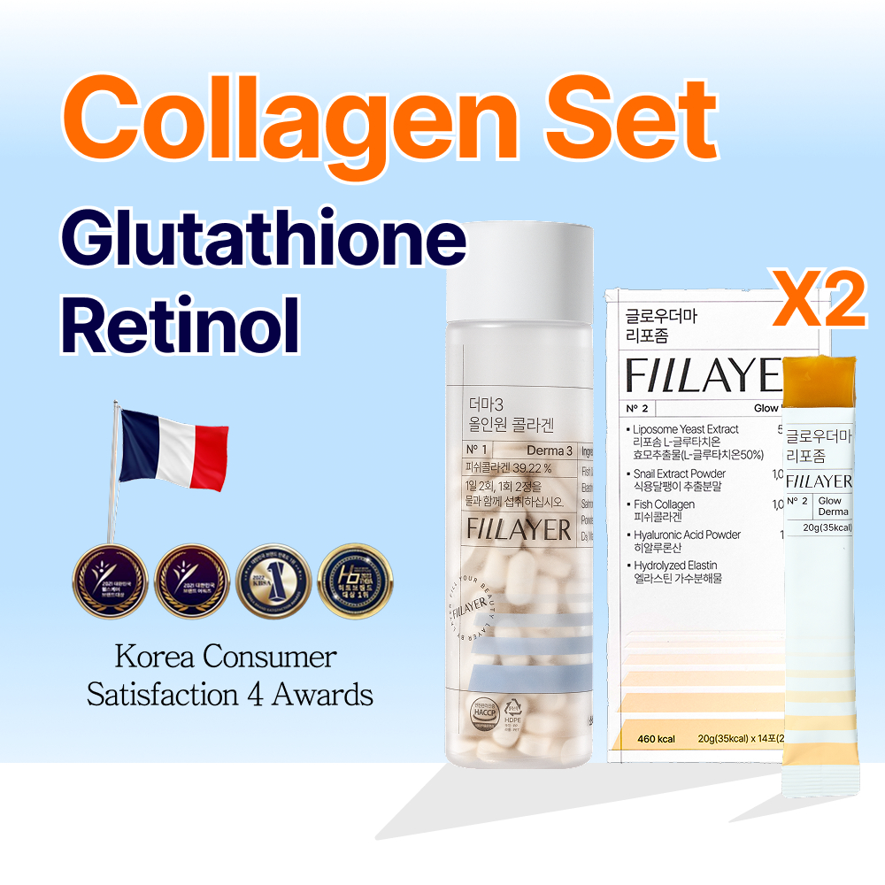 Skin Booster Collagen DUO (Glutathione, Hyaluronic acid, Elastin, Retinol, PDRN, Pháp Collagen)