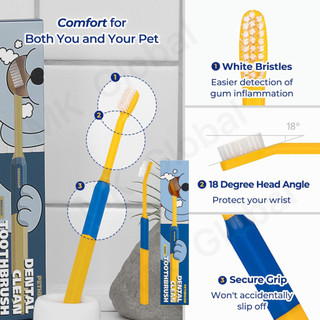 [Pethroom] Bộ Bàn Chải + Kem Đánh Răng Cho Thú Cưng | Pet Toothbrush Set Cho Mèo & Chó Nhỏ