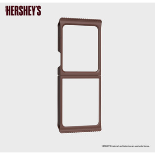 Ốp lưng Hershey 's Kiss X Samsung flipsuit cho galaxy z flip6 / flip 6 zflip6 màu nâu hồng