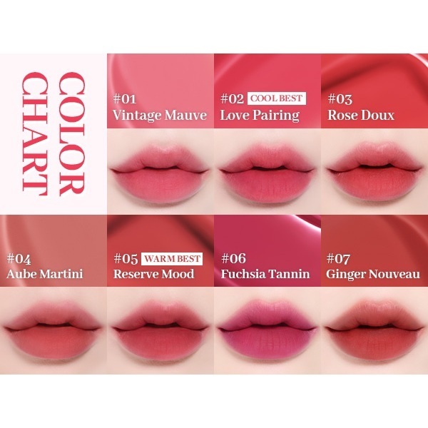 Son Tint Cosnori Water Blur Tint COSNORI Tint 10 màu 10g