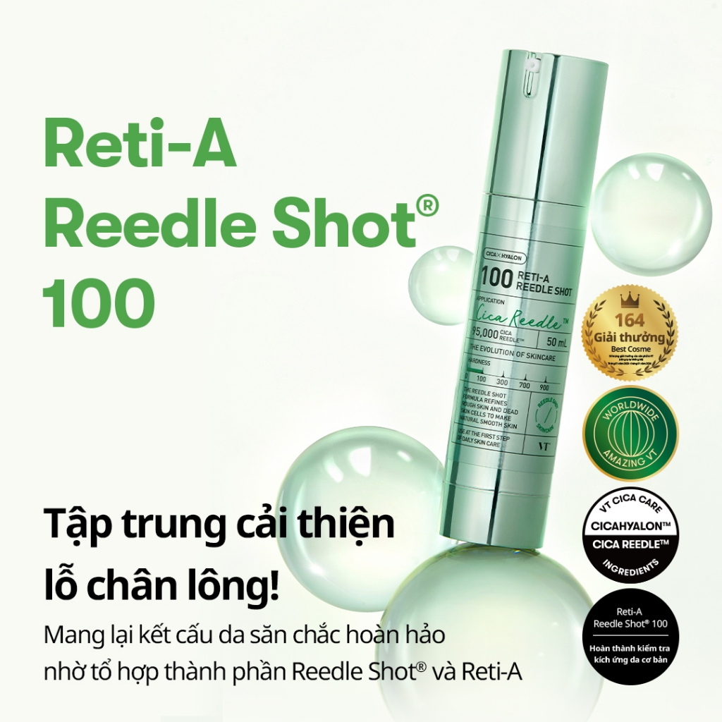 [VT] RETI-A Reedle Shot Retinol Care Giảm Kích Thước Lỗ Chân Lông [Cửa Hàng Chính Hãng]