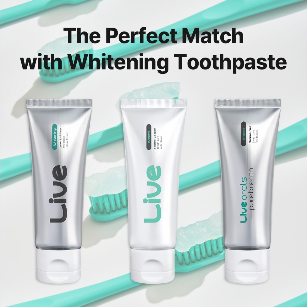 Bàn chải đánh răng chỉnh nha LiveOrals V-Cut 12ea (Bạc hà 6, Trắng 6)