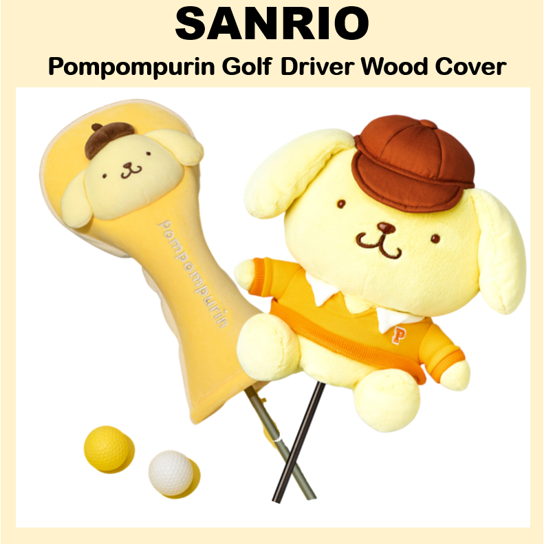 [Sanrio] Bộ bọc gậy golf gỗ PomPomPuRin, phong cách đơn giản và sang trọng