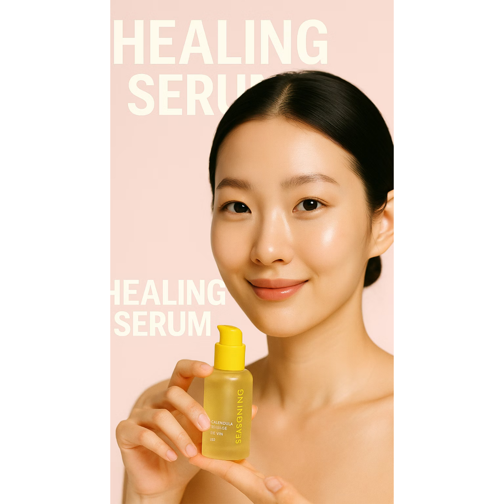 Calendula Serum | SEASON:ING Serum Hoa Cúc 50ml | Adenosine Dưỡng Ẩm Dịu Da K-Beauty