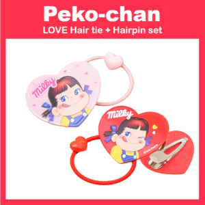 Dây buộc tóc FUJIYA PEKOPOKO LOVE + Bộ kẹp tóc Peko Koreadaiso 1051241