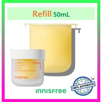 Kem làm sáng Enzyme trà xanh innisfree Vitamin C [Refill] / innisfree Vitamin C Green Tea Enzyme Brightening Cream [Refill]