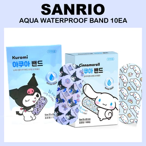 aqua CHỐNG THẤM band 10EA Sticker aqua band KUROMI, Cinnamoroll