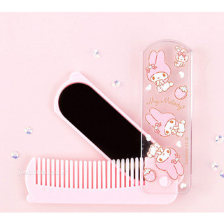Bộ lược và gương gấp Sanrio Kuromi Pochacco My Melody Cinnamoroll Pompompurin Pocket Lược